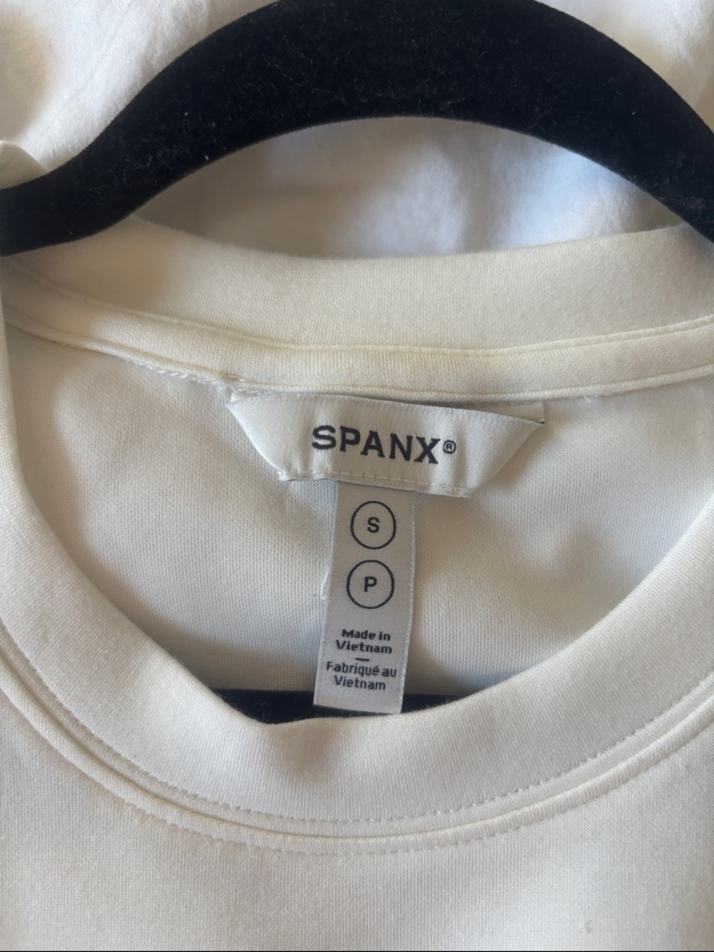 Spanx AirEssentials Cap Sleeve Tee in Powder White - Picture 5 of 9